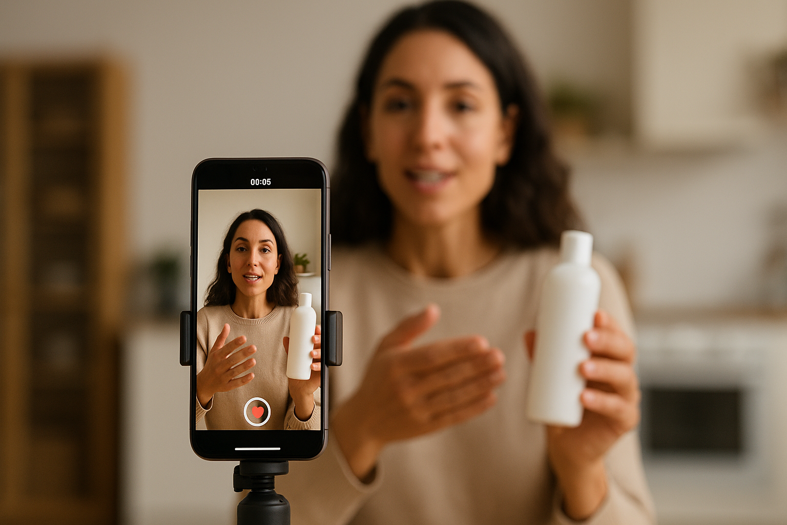 UGC de TikTok Ads 2025 con demostración de producto