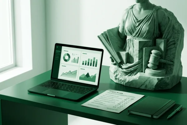 Especialista analizando estrategia de SEO despachos abogados para captación B2B
